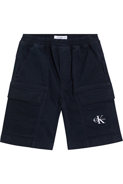Calvin Klein Boy's Essential Woven Black Shorts