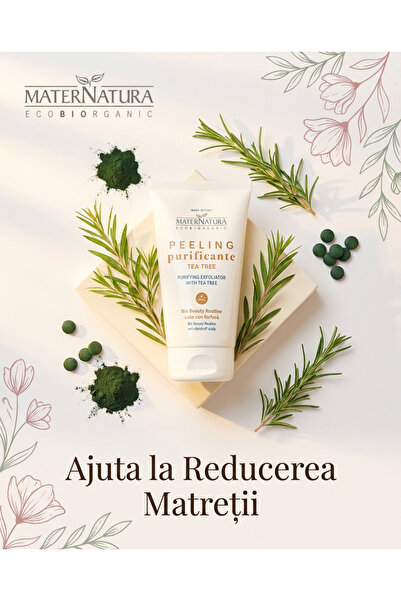 MaterNatura Exfoliant pentru scalp cu matreata 150ml - purificare profunda, e...