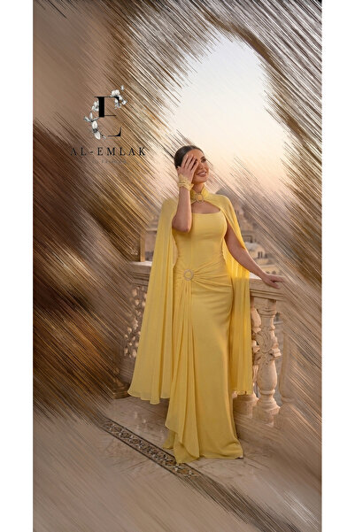 To Be فستان استرتش ليموني بقصه السمك