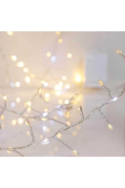 Generic 300 λαμπάκια LED σε σειρά, Cluster 2,5 m, διάφανο χάλκινο καλώδιο, στ...