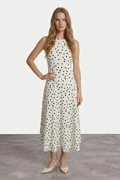 Swass Rochie din dantelă cu guler halter