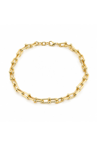 PerleJewelry Links Gold Necklace