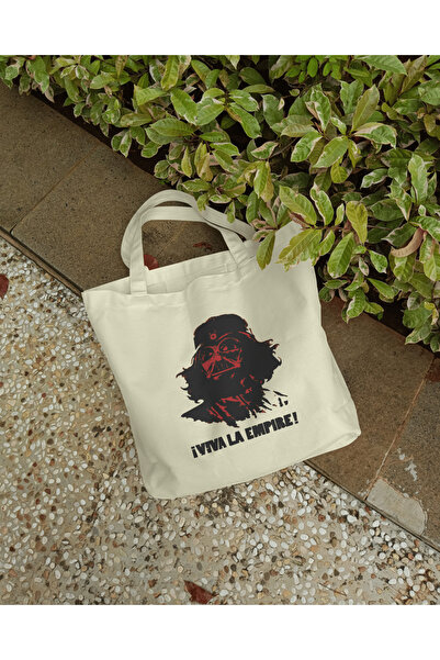 buzagi tasarım ürünleri Star Wars Zippered Lined Gusseted Canvas Bag 35 X 40 cm