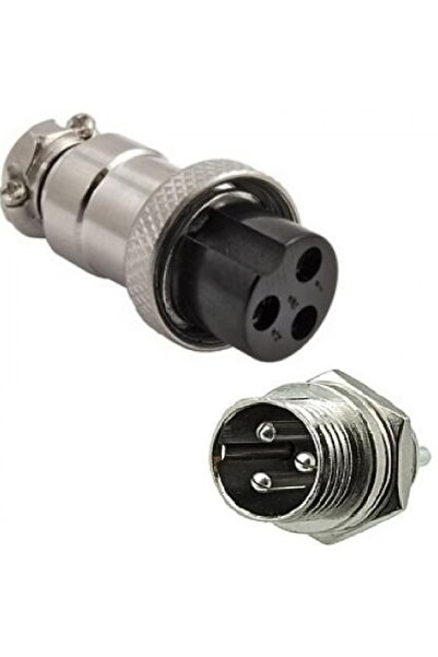 vidsel Mufa HOVERBOARD TIP CONECTOR MICROFON 3 Pini mama+tata 13mm