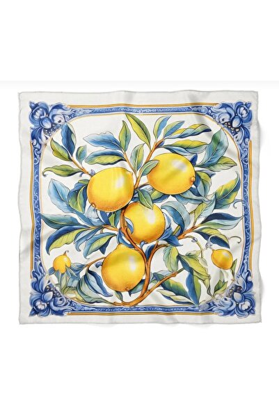 IŞIKTAŞ COLLECTİON Limon Desen Bandana Fular 50*50