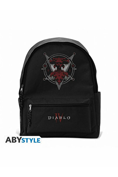 Abysse Diablo IV Lilith Σχολικό Σακίδιο Πλάτης Δημοτικού, Μαύρο με Θήκη για Μ...
