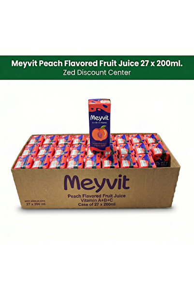 Meyvit Suc de fructe cu aromă de piersică, 27 x 200 ml.