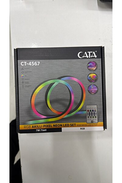 KUZEY AKSESUAR Cata PİXEL şerit led Neon Usb girişli 5 Metre Kayar Led
