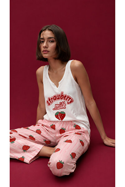 Generic Brand Set de pijamale pentru interiorul casei, din țesătură de viscoz...