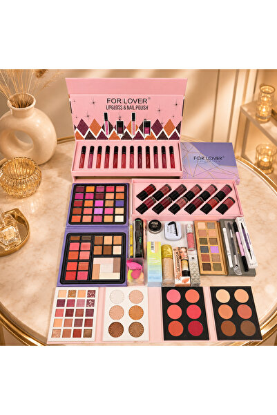 FOR LOVER Fourlover All in One Luxury Makeup Kit with Tools Nail Polish Eyesh...