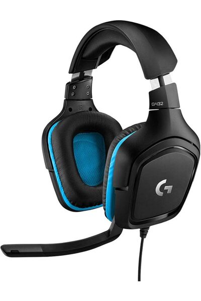 Logitech G سماعة رأس سلكية للألعاب من لوجيتك G432 مع صوت محيطي 7.1، ومشغلات D...