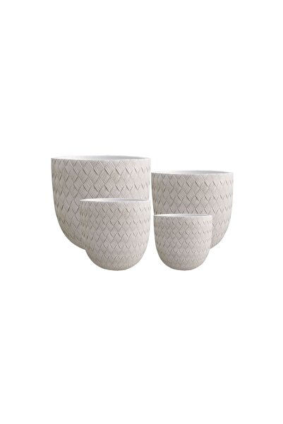 MONDEX Set de ghivece Prima HEVRA, 4 piese, 44x44x42/36x36x35/30x30x30/24x24x...