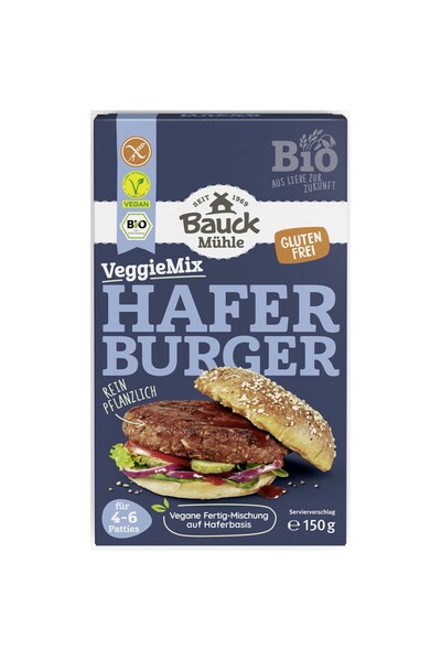 Bauckhof Mix vegan pentru burger din ovaz fara gluten,