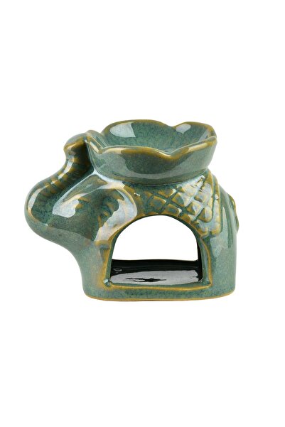 MONDEX Arzător de ulei ceramic elefant 9x5x7 cm multicolor 1 buc.