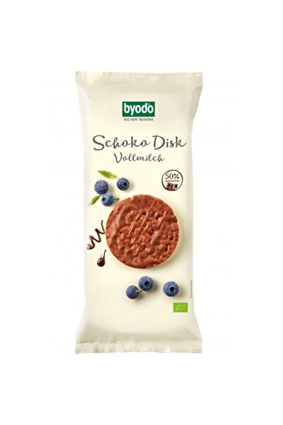 Byodo Rondele din orez integral cu ciocolata cu lapte fara gluten,