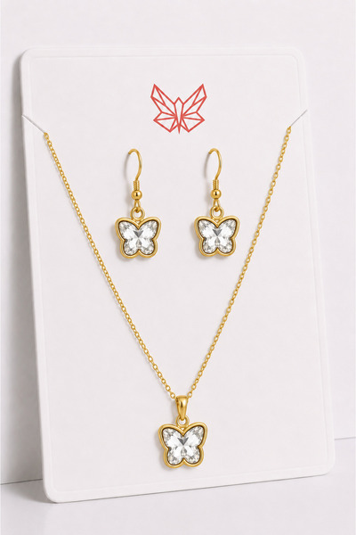 MakeWell Damla Nazar Star Butterfly Snowflake Polar Star Flower Figured Zirco...