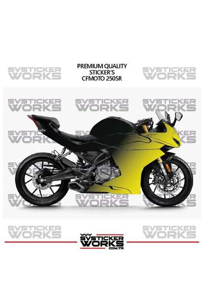 ARONA Cfmoto 250Sr Fairing Sticker Double Color Engine Fairing Model Ready Ki...