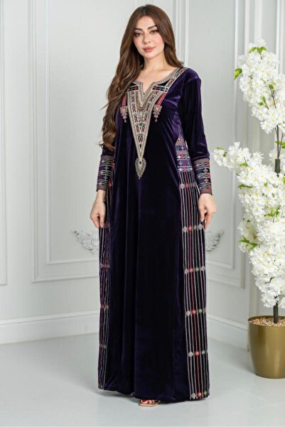 riva fashion Traditional Velvet Jalabiya Asil