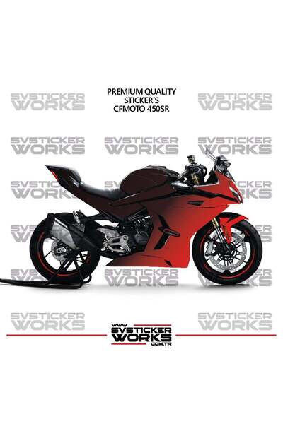 ARONA Cfmoto 450Sr Fairing Sticker Double Color Engine Fairing Model Ready Ki...