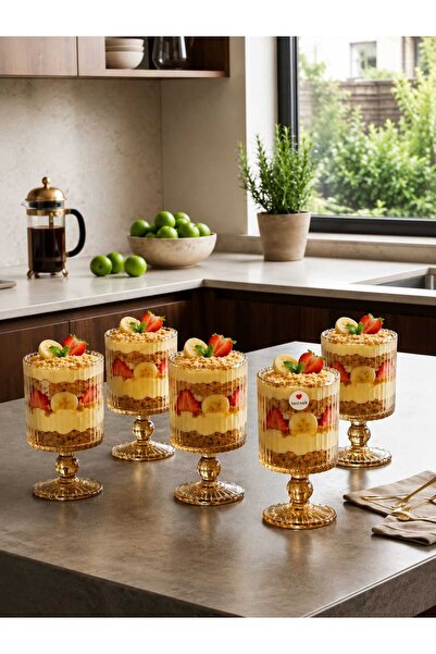 P H Panayır Home 6 Pieces Cocktail Glass Set, Glass Coffee Water Cup Set, Mag...
