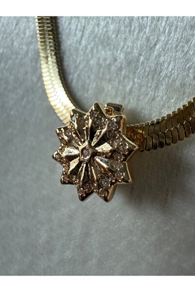 PALICE Italian Chain Zircon Stone Snowflake Necklace (316L Steel)