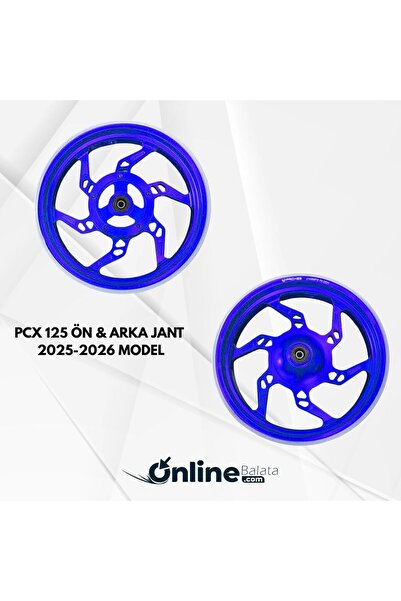 ob onlinebalata.com Honda PCX 125 Ön Arka Jant Fosfor Mavi Takım 2025 2026 Mo...