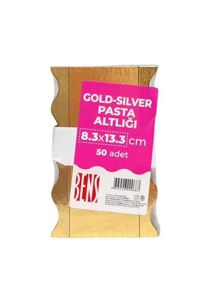 EFE PASTACILIK Çift Renkli Malaga Pasta Altlığı 50 Adet Dekoratif Pasta Sunum...
