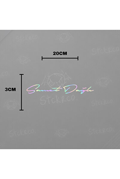 STCKRCO Size Özel Kişiye Özel Ad Soyad Imza Sticker İsme Özel Premium Sticker...