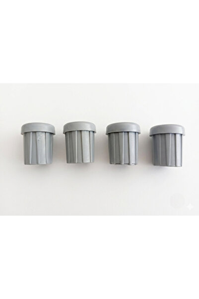 HitDukkan Gri 4'lü Set 25mm Boru İç Tapası Plastik Sandalye ve Masa Ayağı Kor...