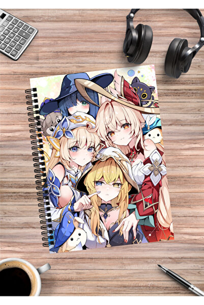 mertfigur Caiet spiralat Genshin Impact Anime A5 (50 de coli)