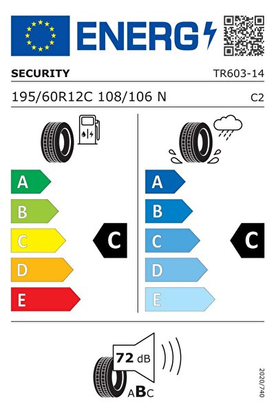 Security Anvelopă TR603 M+S 195/60 R12 108N