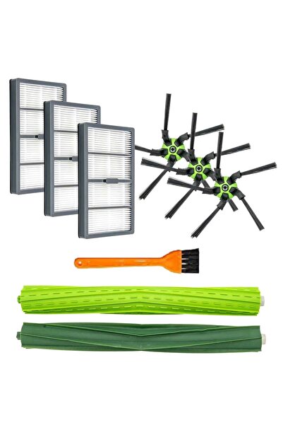 Litago Set accesorii pentru aspirator robot Litago, 9 piese, 2 perii principa...