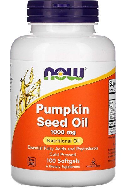 Now Foods,Pumpkin Seed Oil, 1,000 mg, 200 Softgels Usa Menşeii
