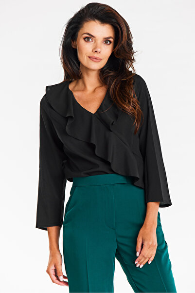 Awama Bluza Dama, Awama, Material 60% Poliester, 35% Viscoza, 5% Elastan, Sti...
