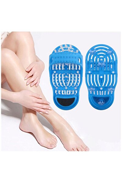 EASY FEET Plastic Bath Shower Feet Massage Slippers Bath Shoes Brush Pumice S...