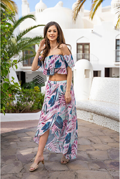 Awama Bluza Dama, Awama, Material Sifon, Stil, De Plaja Floral, Decolteu Pe U...