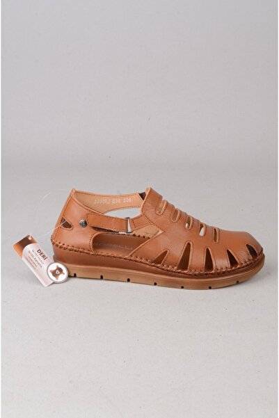 Forelli 22317 Alena Genuine Leather Comfort Women's Sandals Tan