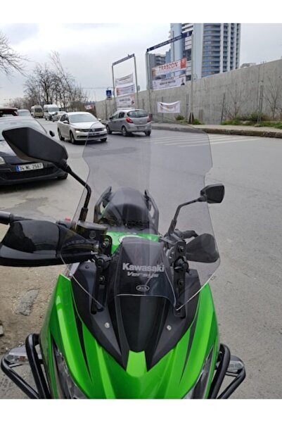 ZEUS MOTOR 2015-2018 Kawasaki Versys 650 (KLE) Uyumlu Uzun Ön Cam Zeus Açık Füme