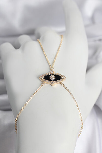 OGHAMAY Brass Eye Model Gold Color Zircon Stone Women's Shahmeran
