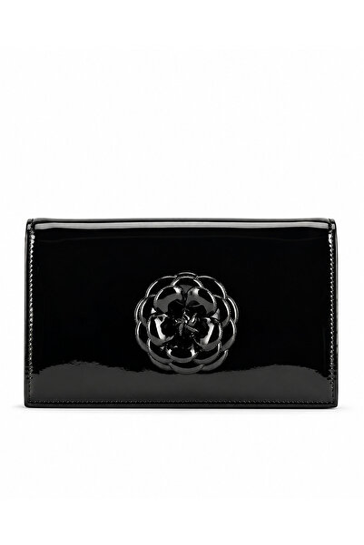 Vario Patent Leather Genuine Leather Evening Dress Bag 366 Black Patent Leath...