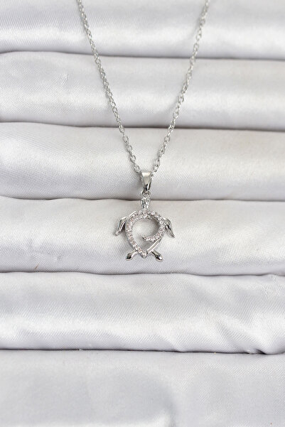 OGHAMAY 316L Steel Chain Silver Color Caretta Caretta Model Women's Necklace