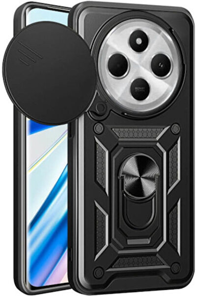 Other Bodycell Slide Cover Back Cover Silicone Black (Redmi 14C / Poco C75) C...