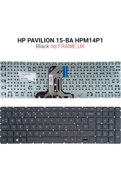 HP Πληκτρολόγιο φορητού υπολογιστή για Pavilion 15-BA HPM14P1 χωρίς πλαίσιο κ...