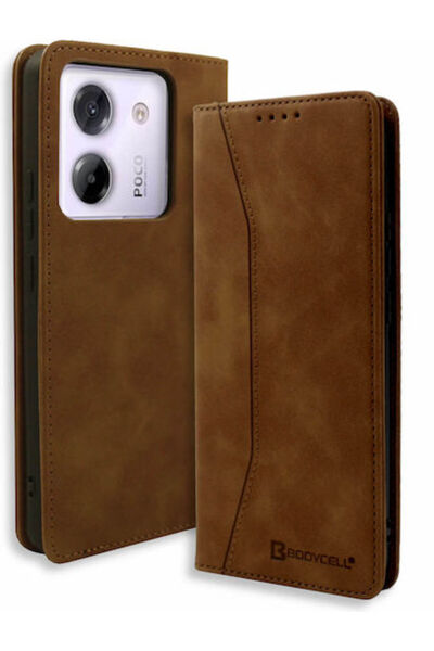 Other Bodycell Book Συνθετικό Δέρμα / Δέρμα Καφέ (Poco M7 Pro) Κωδικός: BB-00274