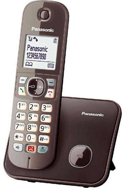 PANASONIC KX-TG6851 Ασύρματο τηλέφωνο με Ελληνικό Μενού Καφέ