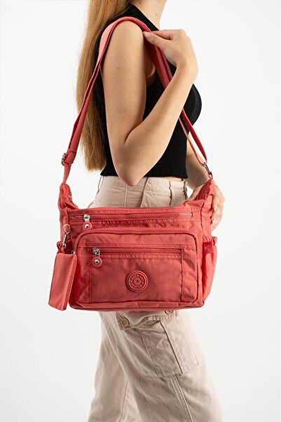 Baginn Women's Messenger Bag Lightweight Clinker Fabric Multi-Pocket Crossbod...
