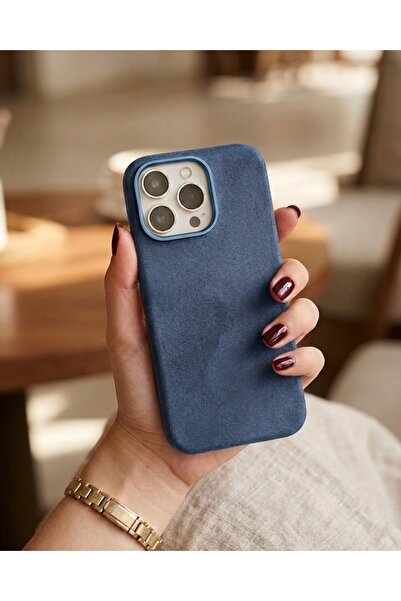 KILIF HOUSE Iphone 15 Pro Max Uyumlu Kamera Korumalı Premium Süet Alcantara D...