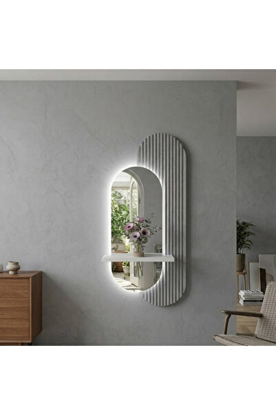 TAKIFİX Pleksi Ayna | Modern Ledli Duvar Tablosu | Dekoratif Panel | Gizli Ay...