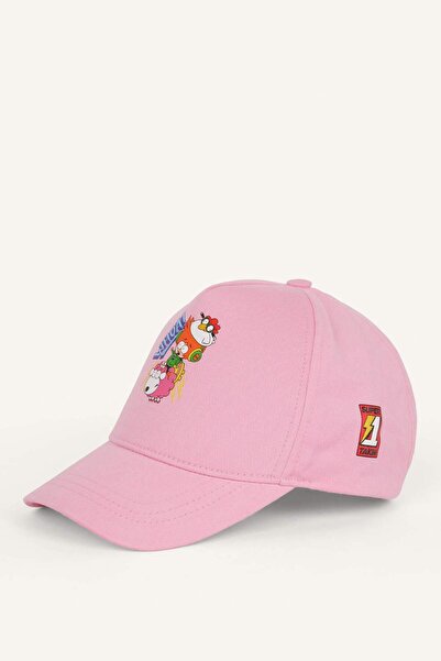 DeFacto Super 1 Set Licensed Lilac Cotton Hat for Girls I0367A826Sm