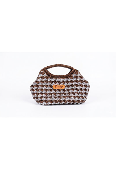 JADDA Handmade Evening Dress Classic Mesh Hand Bag Metallic Thread Metal Gizl...
